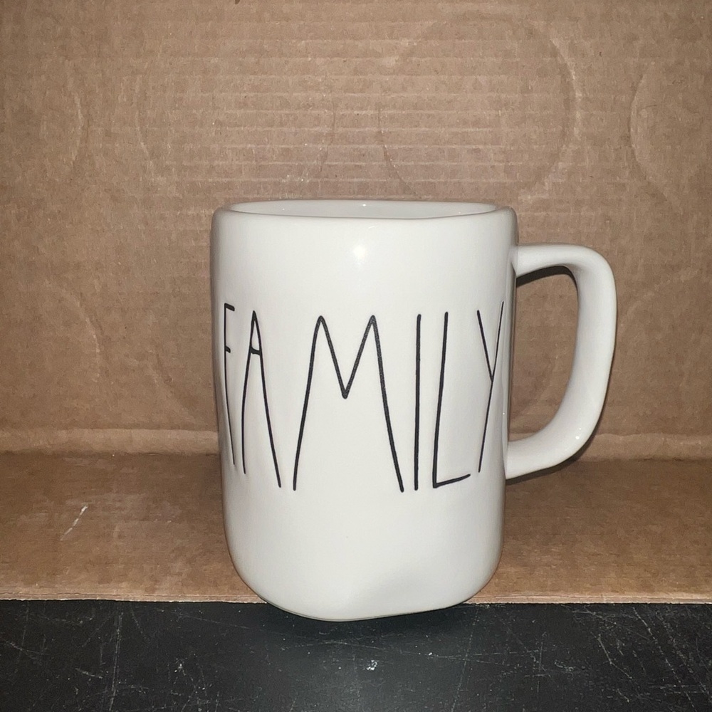 Rae Dunn Cream 'Family' Mug